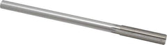 Made in USA - 1/2" Cobalt 6 Flute Chucking Reamer - Straight Flute, 0.4355" Straight Shank, 2" Flute Length, 8" OAL - Apex Tool & Supply