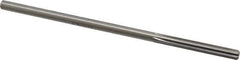 Made in USA - 3/16" Cobalt 6 Flute Chucking Reamer - Straight Flute, 0.1805" Straight Shank, 1-1/8" Flute Length, 4-1/2" OAL - Apex Tool & Supply