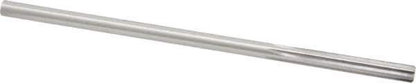 Made in USA - 1/4" Cobalt 6 Flute Chucking Reamer - Straight Flute, 0.2405" Straight Shank, 1-1/2" Flute Length, 6" OAL - Apex Tool & Supply