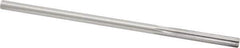 Made in USA - 1/4" Cobalt 6 Flute Chucking Reamer - Straight Flute, 0.2405" Straight Shank, 1-1/2" Flute Length, 6" OAL - Apex Tool & Supply