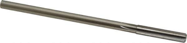 Made in USA - 0.3105" Cobalt 6 Flute Chucking Reamer - Straight Flute, 0.2792" Straight Shank, 1-1/2" Flute Length, 6" OAL - Apex Tool & Supply