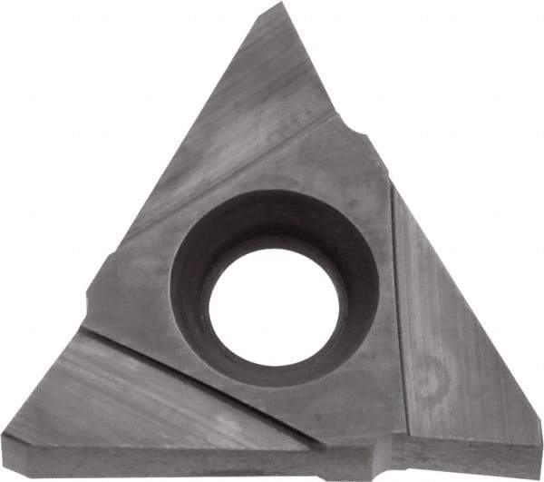 Kyocera - 32TPMC NG Grade TC30, 1/8" Cutting Width Cermet Grooving Insert - 5/32" Max Depth of Cut, Neutral, Uncoated - Apex Tool & Supply