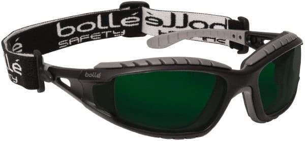 bolle SAFETY - Green Lenses, Framed Welding Glasses - Scratch Resistant, Black/Gray Polycarbonate Frame, Over the Glasses - Apex Tool & Supply