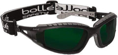 bolle SAFETY - Green Lenses, Framed Welding Glasses - Scratch Resistant, Black/Gray Polycarbonate Frame, Over the Glasses - Apex Tool & Supply