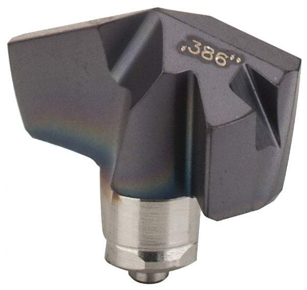 Iscar - Series ICP, 0.386" Diam Grade IC908 140° Replaceable Drill Tip - Carbide, TiAlN Finish, 9 Seat Size, Through Coolant - Apex Tool & Supply