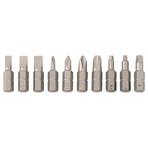 10PC SLOT/PHIL/TORX BIT SET - Apex Tool & Supply