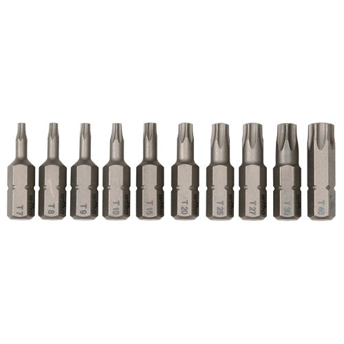 10PC TORX INSERT BIT SET - Apex Tool & Supply