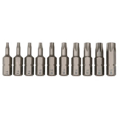 10PC TORX INSERT BIT SET - Apex Tool & Supply