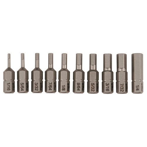 10PC HEX INSERT BIT SET - Apex Tool & Supply