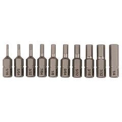 10PC HEX INSERT BIT SET - Apex Tool & Supply
