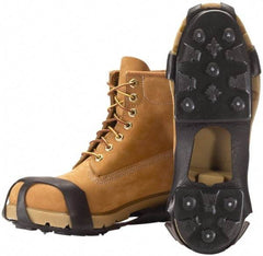 Winter Walking - Size 2XL, (Women's Size XL) Overshoe Cleat - Grit Traction, Black - Apex Tool & Supply