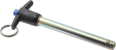 Gibraltar - 1/2" Diam, 4" Usable Length, T Handle, Quick Release Pin - Grade 4130 Steel, Zinc-Plated Finish - Apex Tool & Supply