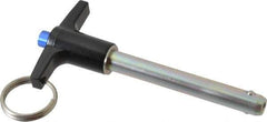 Gibraltar - 3/8" Diam, 2-1/2" Usable Length, T Handle, Quick Release Pin - Grade 4130 Steel, Zinc-Plated Finish - Apex Tool & Supply