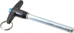 Gibraltar - 5/16" Diam, 2-1/2" Usable Length, T Handle, Quick Release Pin - Grade 4130 Steel, Zinc-Plated Finish - Apex Tool & Supply