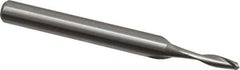 Onsrud - 1/8" Cutting Diam x 3/8" Length of Cut, 2 Flute, Upcut Spiral Router Bit - Uncoated, Right Hand Cut, High Speed Steel, 2-5/8" OAL x 1/4" Shank Diam, Double Edge, 19 to 32° Helix Angle - Apex Tool & Supply
