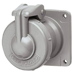 Hubbell Killark - 1 Phase, 250 VDC, 600 VAC, 30 Amp, 3/4 Inch Hub, 3 Pin Configuration, Self Grounding Pin and Sleeve Receptacle - 3 Poles, Yellow - Apex Tool & Supply