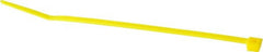 Made in USA - 4-1/8" Long Yellow Nylon Standard Cable Tie - Apex Tool & Supply