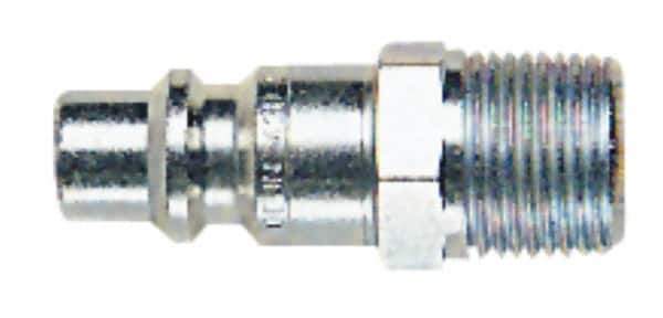 CEJN - 3/8 Male NPT ARO Pneumatic Hose High Flow Connector - Steel Zinc-Plated, 1/4" Body Diam - Apex Tool & Supply