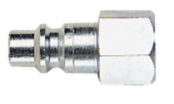 CEJN - 1/2 Female NPT Industrial Pneumatic Hose High Flow Connector - Steel Zinc-Plated, 3/8" Body Diam - Apex Tool & Supply