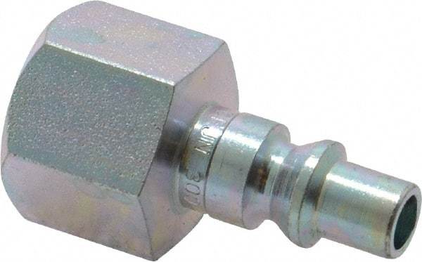 CEJN - 3/8 Female NPT ARO Pneumatic Hose High Flow Connector - Steel Zinc-Plated, 1/4" Body Diam - Apex Tool & Supply