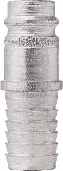 CEJN - Hose Barb European High Flow Pneumatic Hose High Flow Connector - Steel Zinc-Plated, 3/8" Body Diam, 1/2" Hose ID - Apex Tool & Supply
