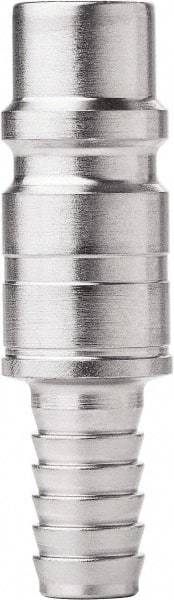 CEJN - Hose Barb Industrial Pneumatic Hose High Flow Connector - Steel Zinc-Plated, 1/2" Body Diam, 3/8" Hose ID - Apex Tool & Supply
