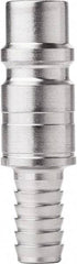CEJN - Hose Barb Industrial Pneumatic Hose High Flow Connector - Steel Zinc-Plated, 1/2" Body Diam, 3/8" Hose ID - Apex Tool & Supply