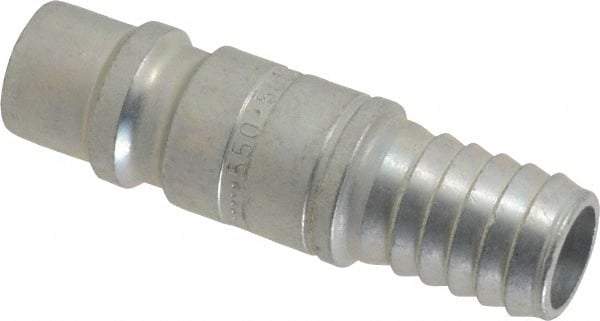 CEJN - Hose Barb Industrial Pneumatic Hose High Flow Connector - Steel Zinc-Plated, 1/2" Body Diam, 1/2" Hose ID - Apex Tool & Supply
