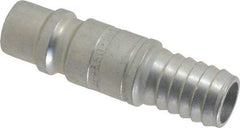 CEJN - Hose Barb Industrial Pneumatic Hose High Flow Connector - Steel Zinc-Plated, 1/2" Body Diam, 1/2" Hose ID - Apex Tool & Supply