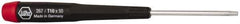 Wiha - T10 Torx Driver - 1-9/16" Blade Length, 5-3/4" OAL, Tapered Handle - Apex Tool & Supply