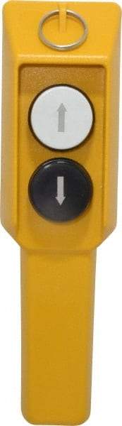 ACI - 2 Operator, Booted Head Pendant Control Station - Momentary Switch, NO/NC Contact - Apex Tool & Supply