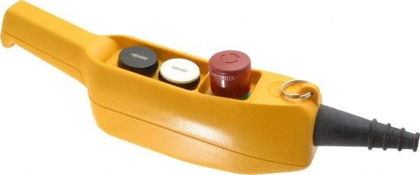 ACI - 3 Operator, Mushroom Head Pendant Control Station - Turn to Release Switch, NO/NC Contact - Apex Tool & Supply