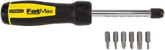 Stanley - Mini-Ratchet Bit Screwdriver Kit - Phillips, Slotted, Square - Apex Tool & Supply