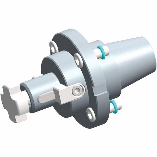 Exsys-Eppinger - ER50 PRECI-FLEX Taper Shank 1/2" Pilot Diam Shell Mill Holder - 1-15/64" Flange to Nose End Projection - Exact Industrial Supply