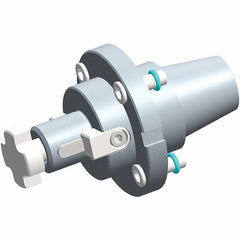 Exsys-Eppinger - ER50 PRECI-FLEX Taper Shank 1/2" Pilot Diam Shell Mill Holder - 1-15/64" Flange to Nose End Projection - Exact Industrial Supply