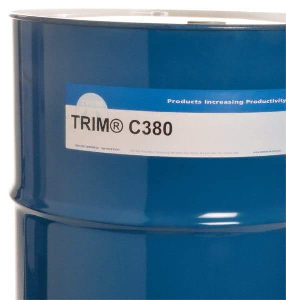 Master Fluid Solutions - Trim C380, 54 Gal Drum Grinding Fluid - Synthetic, For Machining - Apex Tool & Supply