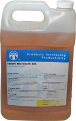 Master Fluid Solutions - Trim MicroSol 485, 1 Gal Bottle Cutting & Grinding Fluid - Semisynthetic, For Machining - Apex Tool & Supply