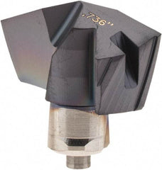 Iscar - Series ICP-2M, 0.736" Diam Grade IC908 140° Replaceable Drill Tip - Carbide, TiAlN Finish, 18 Seat Size, Through Coolant - Apex Tool & Supply