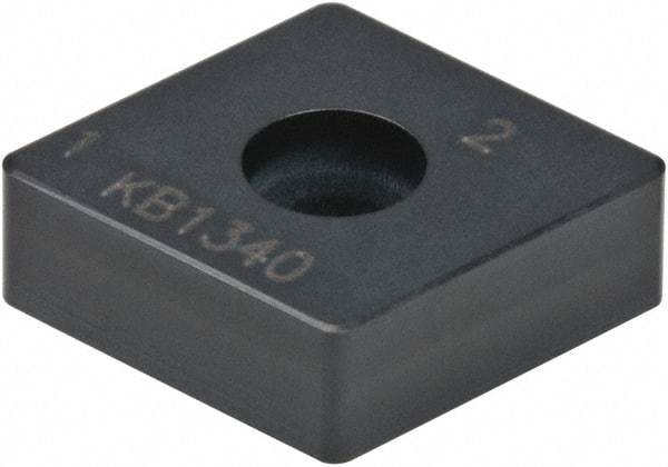 Kennametal - CNMA432 S0820 Grade KB1340 PCBN Turning Insert - Uncoated, 80° Diamond, 1/2" Inscr Circle, 3/16" Thick, 1/32" Corner Radius - Apex Tool & Supply