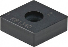 Kennametal - CNMA432 S0820 Grade KB1340 PCBN Turning Insert - Uncoated, 80° Diamond, 1/2" Inscr Circle, 3/16" Thick, 1/32" Corner Radius - Apex Tool & Supply