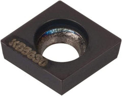 Kennametal - CCGW21.50.5 S0415C Grade KB5630 PCBN Turning Insert - AlTiN Finish, 80° Diamond, 1/4" Inscr Circle, 3/32" Thick, 0.008" Corner Radius - Apex Tool & Supply
