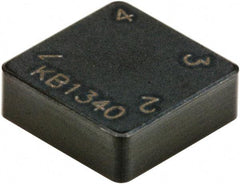Kennametal - SNM322 S0820 Grade KB1340 PCBN Turning Insert - Uncoated, 90° Square, 3/8" Inscr Circle, 1/8" Thick, 1/32" Corner Radius - Apex Tool & Supply