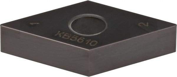 Kennametal - DNGA433 S0420MT Grade KB5630 PCBN Turning Insert - AlTiN Finish, 55° Diamond, 1/2" Inscr Circle, 3/16" Thick, 1/32" Corner Radius - Apex Tool & Supply