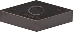 Kennametal - DNGA433 S0420MT Grade KB5630 PCBN Turning Insert - AlTiN Finish, 55° Diamond, 1/2" Inscr Circle, 3/16" Thick, 1/32" Corner Radius - Apex Tool & Supply