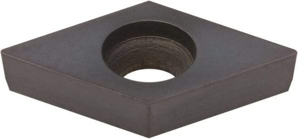 Kennametal - DCGW32.52 S0415MT Grade KB1345 PCBN Turning Insert - Uncoated, 55° Diamond, 3/8" Inscr Circle, 5/32" Thick, 1/32" Corner Radius - Apex Tool & Supply
