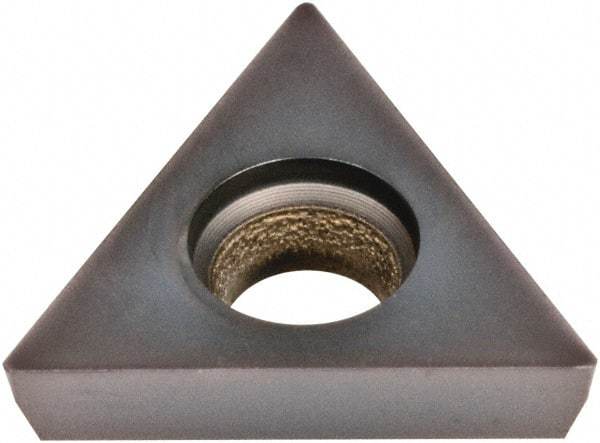 Kennametal - TPGW21.52 MT Grade KB5630 PCBN Turning Insert - AlTiN Finish, 60° Triangle, 1/4" Inscr Circle, 3/32" Thick, 1/32" Corner Radius - Apex Tool & Supply