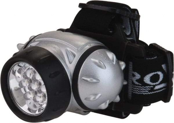 PRO-SAFE - White LED Bulb, 38 Lumens, Hands-free Flashlight - Gray Plastic Body, 3 AAA Alkaline Batteries Not Included - Apex Tool & Supply