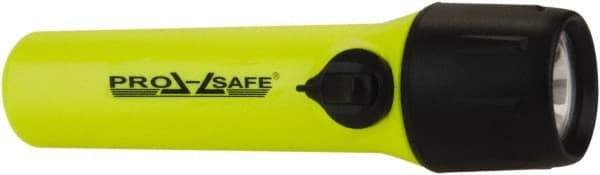 PRO-SAFE - White LED Bulb, Industrial/Tactical Flashlight - Yellow Plastic Body, 4 AA Alkaline Batteries Not Included - Apex Tool & Supply