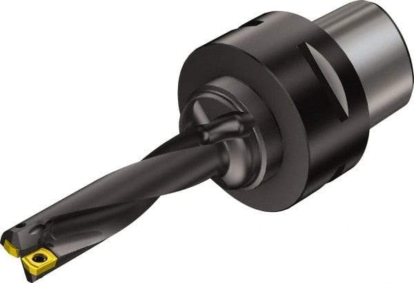 Sandvik Coromant - 53mm Max Drill Depth, 4xD, 12.5mm Diam, Indexable Insert Drill - 2 Inserts, C4 Modular Connection Shank - Apex Tool & Supply