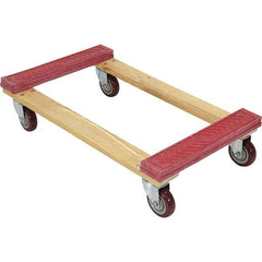 Vestil - 1,200 Lb Capacity Hardwood Dolly - 30" Long x 18" Wide - Apex Tool & Supply